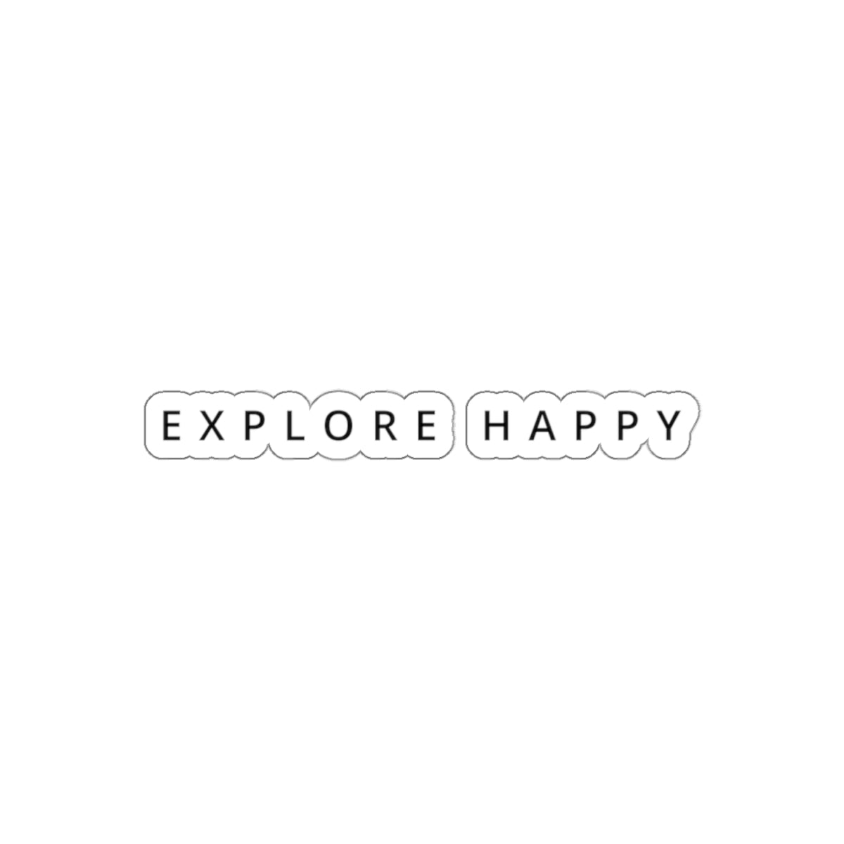 Explore Happy Stiker